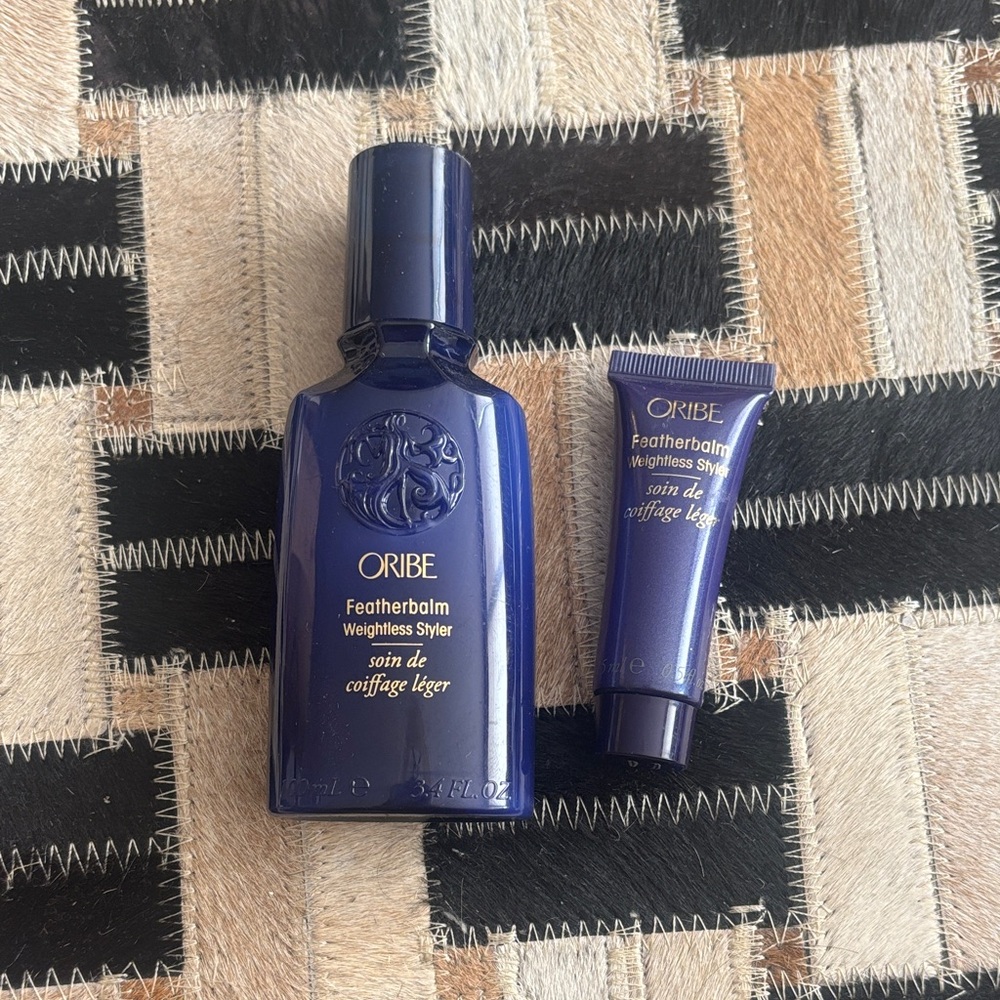 Oribe Featherbalm Weightless Styler full size and travel size